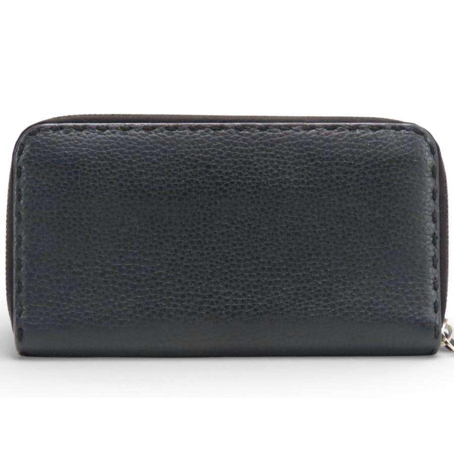 美品　フェンディ　三つ折り財布　セレリアウォレット　ブラック FENDI】フェンディ セレリア ウォレット 三つ折り財布 (FENDI
