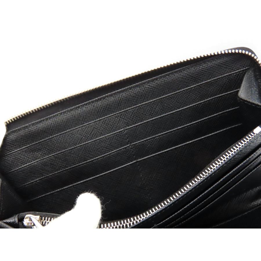 PRADA（プラダ） 新品同様 サフィアーノ トライアングル ジップ