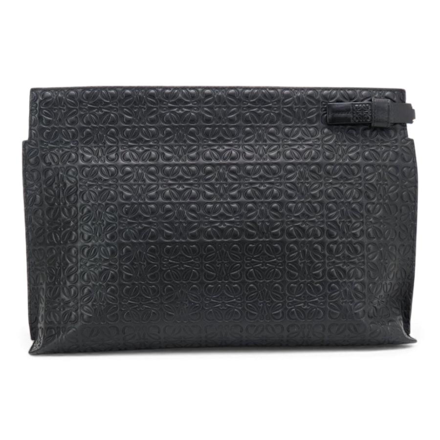 LOEWE（ロエベ） 美品 LOEWE Tポーチ リピートアナグラム フラット