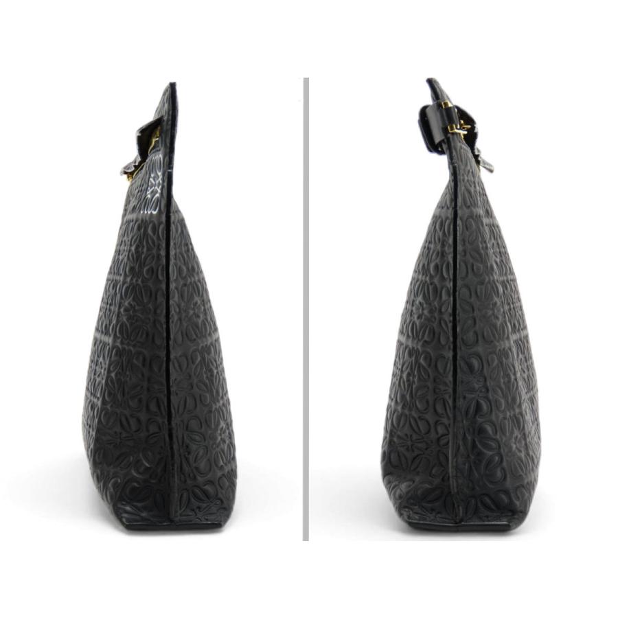 LOEWE（ロエベ） 美品 LOEWE Tポーチ リピートアナグラム フラット