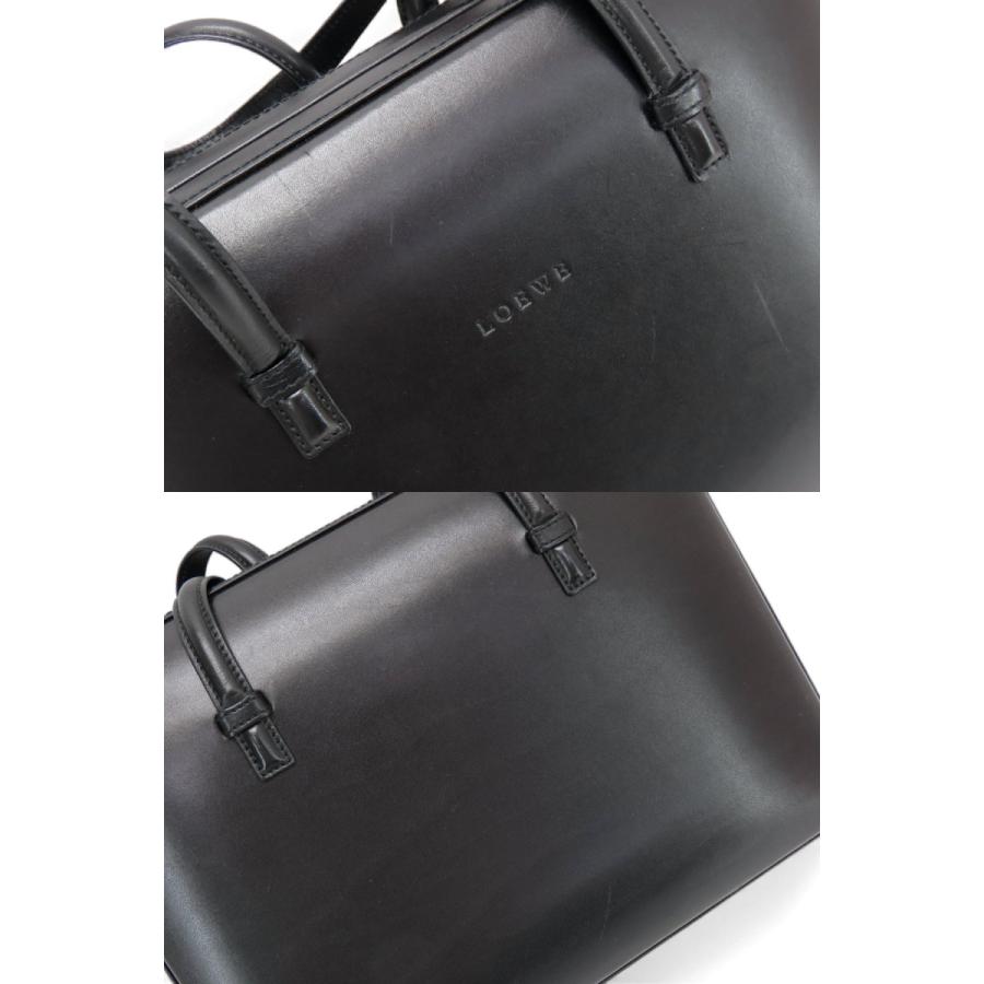 LOEWE（ロエベ） 美品 ポスタル ヴィンテージ ロゴ ハンドバッグ 