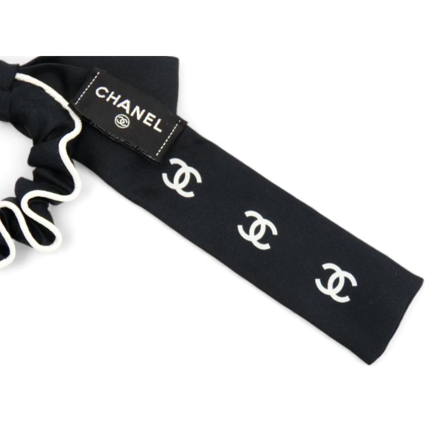 CHANEL（シャネル） 超美品 リボン ココマーク ロゴ シルク シュシュ