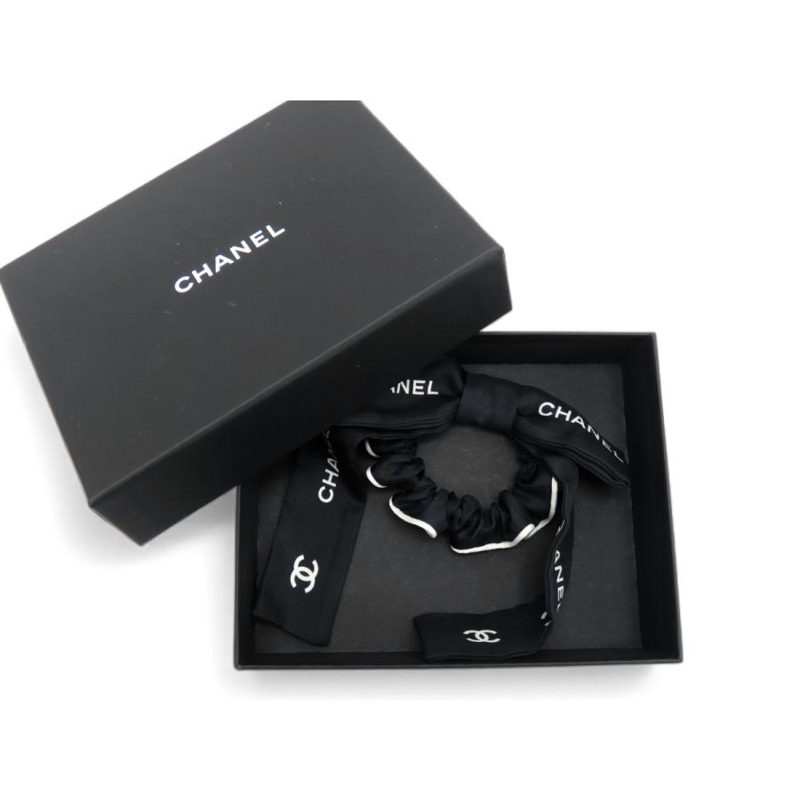 CHANEL（シャネル） 超美品 リボン ココマーク ロゴ シルク シュシュ