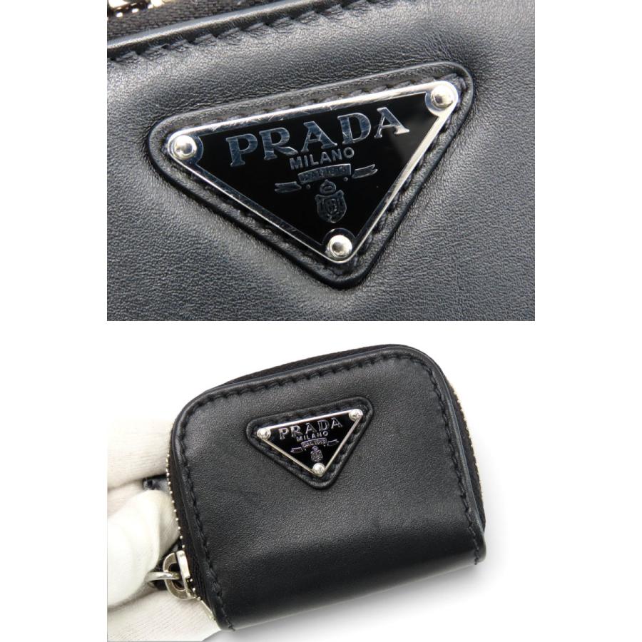 PRADA（プラダ） 美品 トライアングル レザー 斜め掛け ショルダー