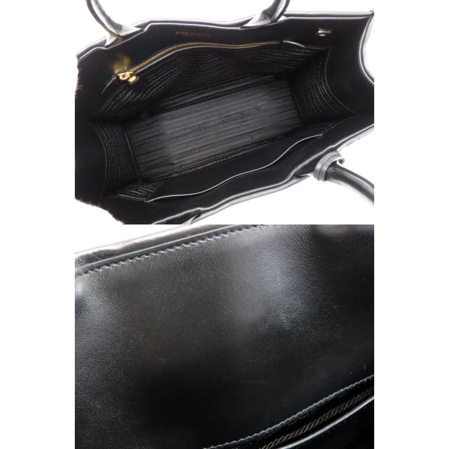PRADA（プラダ） 美品 シンボル レザー ミディアム トートバッグ