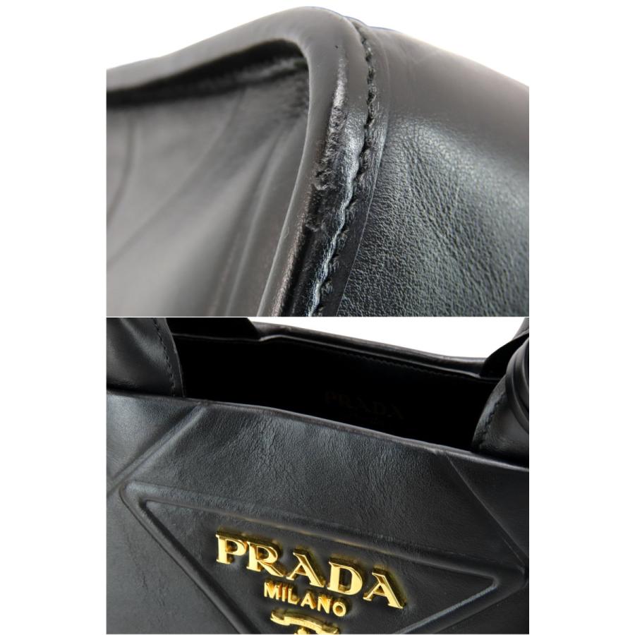 PRADA（プラダ） 美品 シンボル レザー ミディアム トートバッグ 