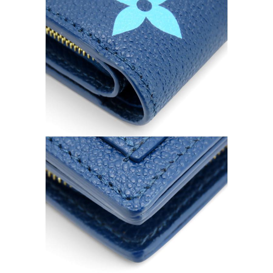 未使用 ルイヴィトン LOUIS VUITTON モノグラム アンプラント LVグラディエント ポルトフォイユ クレア 二つ折り財布 コンパクト財布 ブルー ホワイト レザー M82329 LOUIS VUITTON（ルイ・ヴィトン） 未使用 モノグラム アンプラント LV