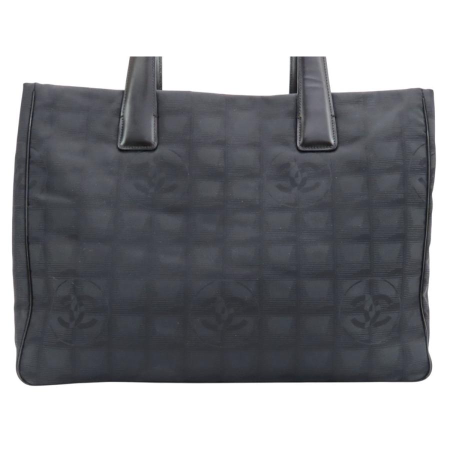新品同様 シャネル CHANEL ニュートラベルライン トートMM トートバッグ ショルダーバッグ ブラック ナイロン A15991の画像