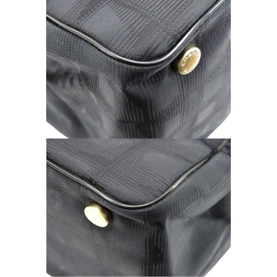 新品同様 シャネル CHANEL ニュートラベルライン トートMM トートバッグ ショルダーバッグ ブラック ナイロン A15991の画像