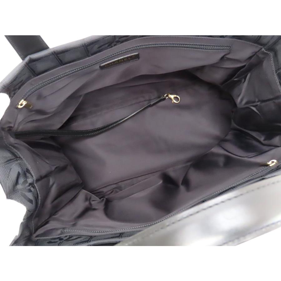 新品同様 シャネル CHANEL ニュートラベルライン トートMM トートバッグ ショルダーバッグ ブラック ナイロン A15991の画像