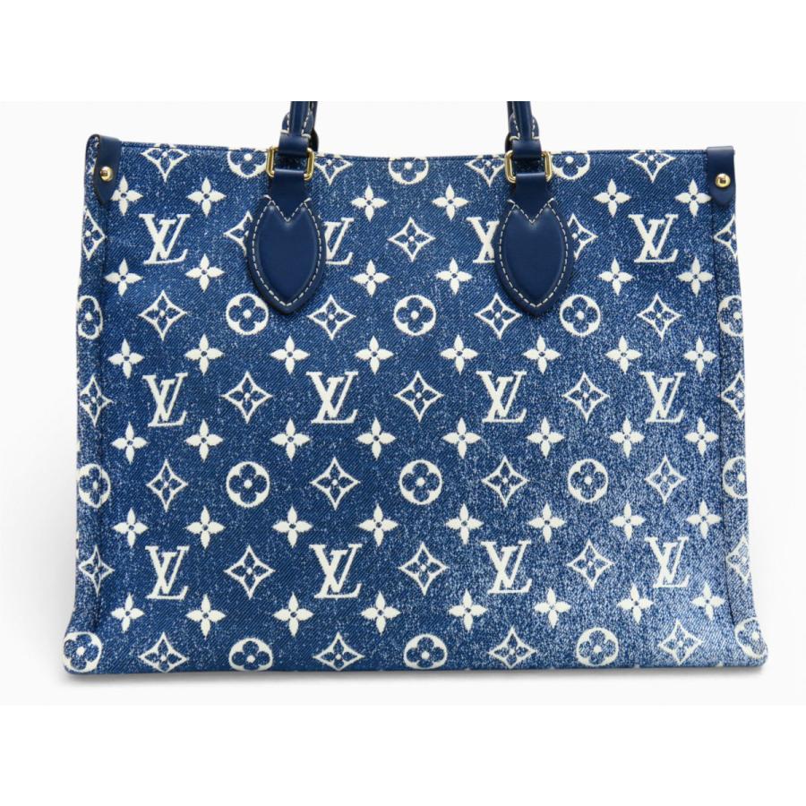 LOUIS VUITTON ルイヴィトン モノグラム ジャガードデニム ドーフィーヌMM ショルダーバッグ ネイビー レザー×キャンバス M59631 ゴールド金具 LOUIS VUITTON（ルイ・ヴィトン） 新古品 モノグラム ジャガードデニム