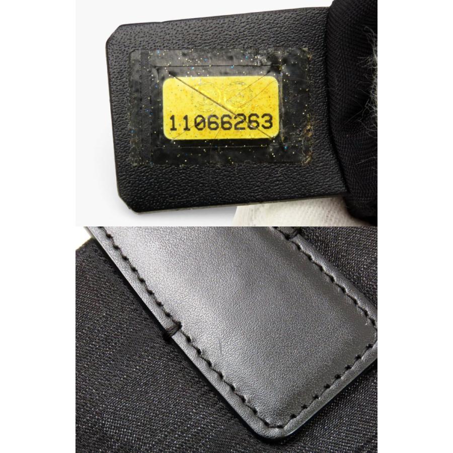 激レア新品同様 シャネル CHANEL ニュートラベルライン トートMM トートバッグ ショルダーバッグ ラメ入り ブラック 光沢感あり ナイロン レザー A15991の画像