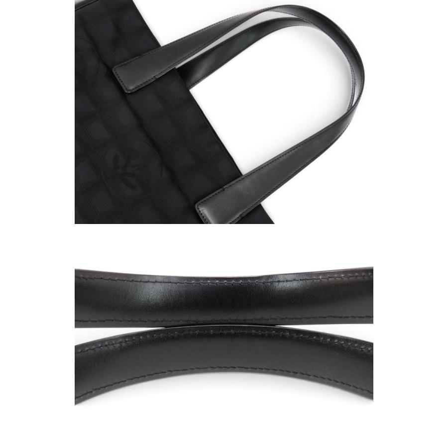 新品同様 シャネル CHANEL ニュートラベルライン トートMM トートバッグ ショルダーバッグ ブラック ナイロン A15991の画像