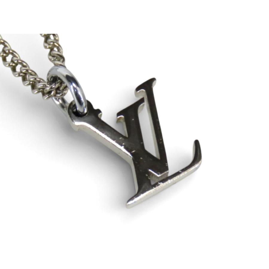 ルイヴィトン モノグラム リング ネックレス シルバー リング約18号 LOUIS VUITTON（ルイ・ヴィトン） 美品 リングネックレス モノグラム