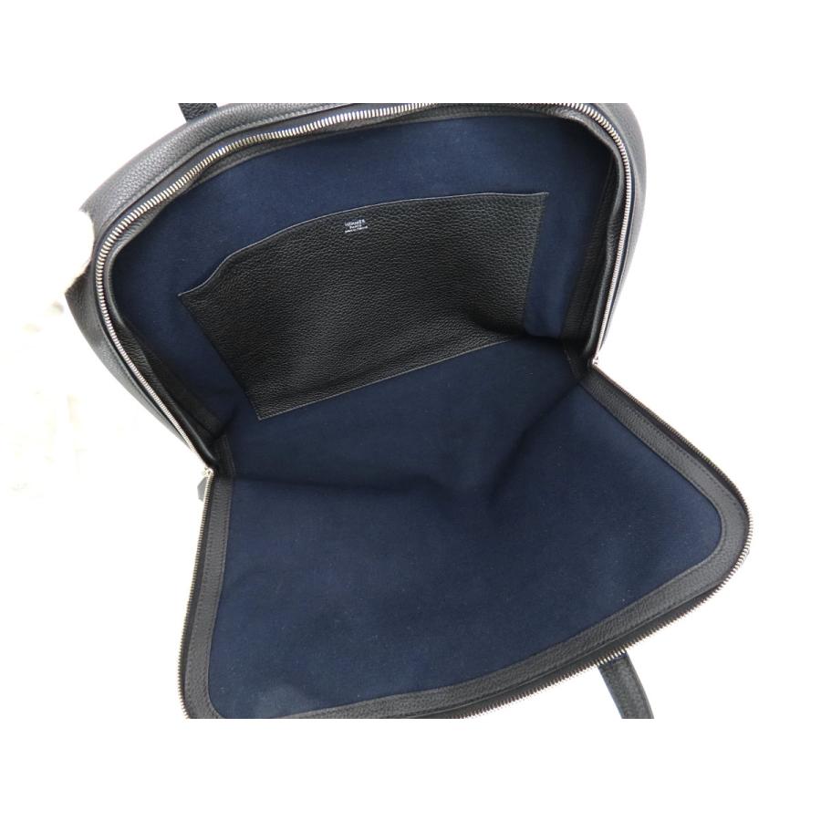 【美品】エルメス ヴィクトリア40 トリヨン ビジネスバッグ ブリーフケース 黒 HERMES（エルメス） ヴィクトリア2 12H 40 ブルーインディゴ ネイビー