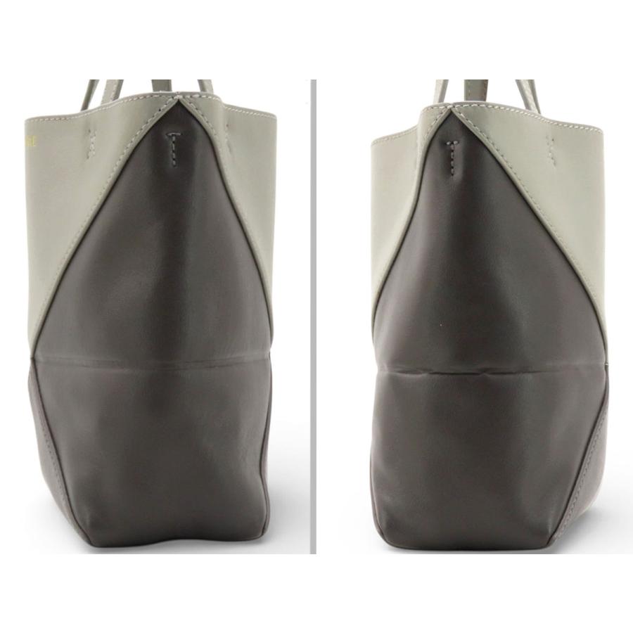 美品 ロエベ LOEWE パズルフォルド トート ミニ 2WAY ハンドバッグ トートバッグ ショルダーバッグ パールグレー A779V25X07の画像