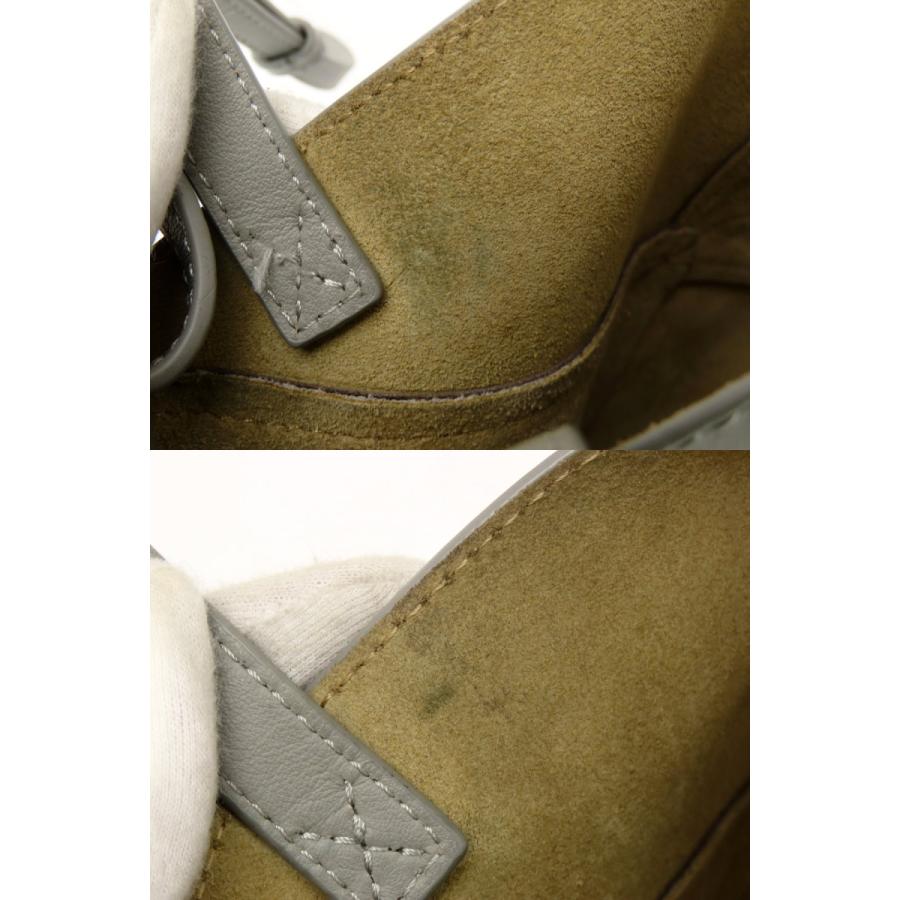 美品 ロエベ LOEWE パズルフォルド トート ミニ 2WAY ハンドバッグ トートバッグ ショルダーバッグ パールグレー A779V25X07の画像