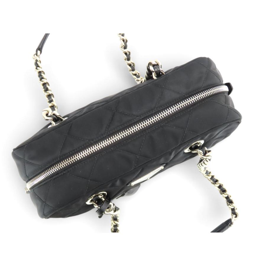 PRADA プラダ　テスート ビジュー チェーンショルダー クラッチバッグ美品 PRADA（プラダ） 新品同様 テスート インプントゥ キルティング