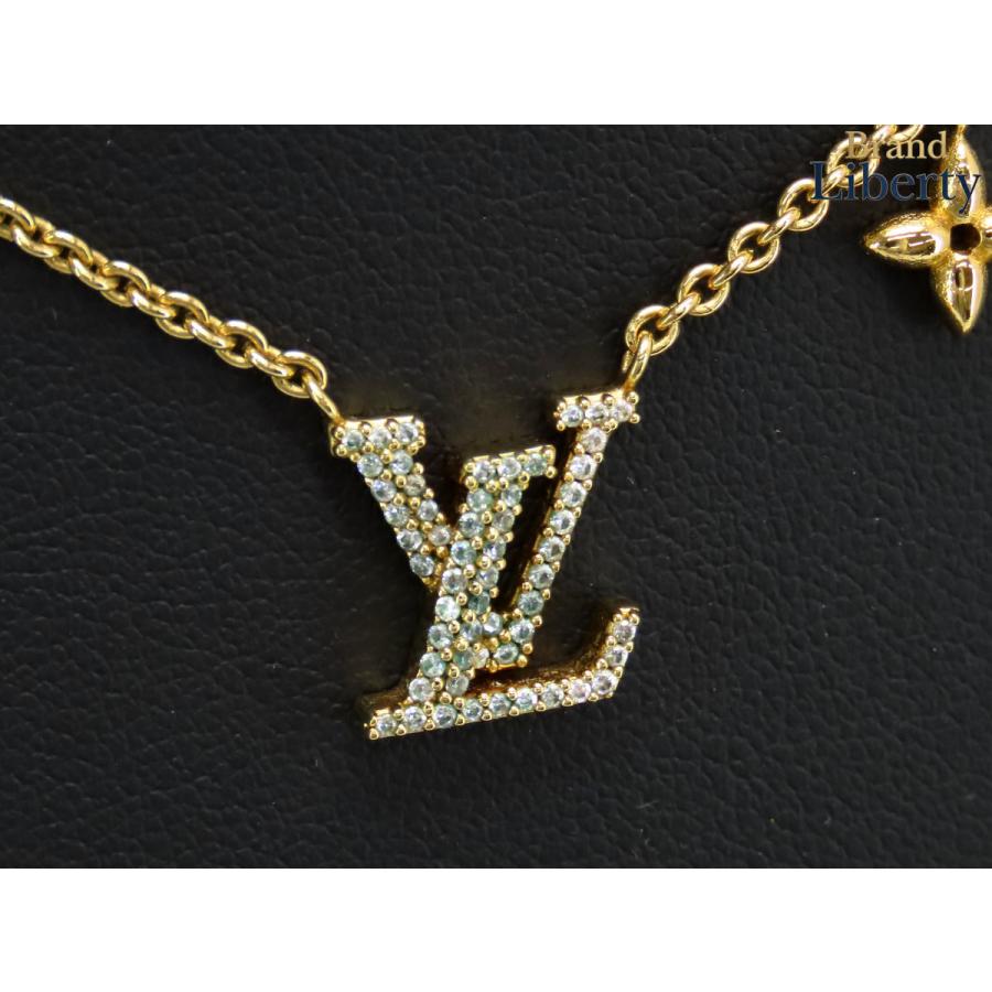 ルイヴィトン コリエ LV アイコニック ネックレス ラインストーン LOUIS VUITTON（ルイ・ヴィトン） 美品 コリエ LV アイコニック