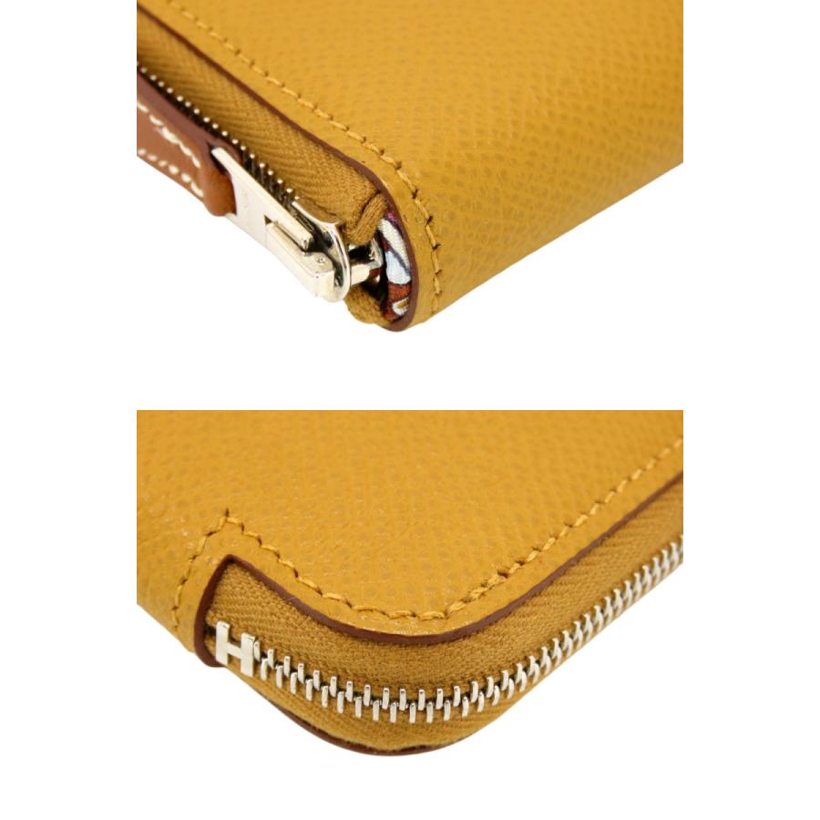 未使用 エルメス HERMES アザップ ロング シルクイン ラウンドファスナー長財布 セサミ ライトブラウン パプリカ ローズポップ ヴォーエプソン W刻の画像