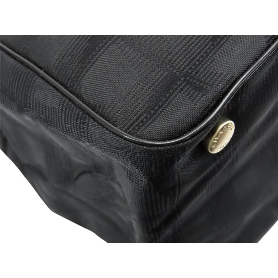 未使用 シャネル CHANEL ニュートラベルライン トートMM トートバッグ ショルダーバッグ ブラック ナイロン A15991の画像