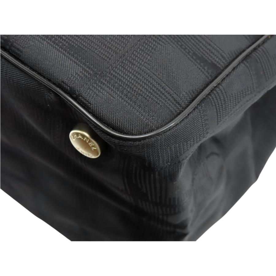 未使用 シャネル CHANEL ニュートラベルライン トートMM トートバッグ ショルダーバッグ ブラック ナイロン A15991の画像