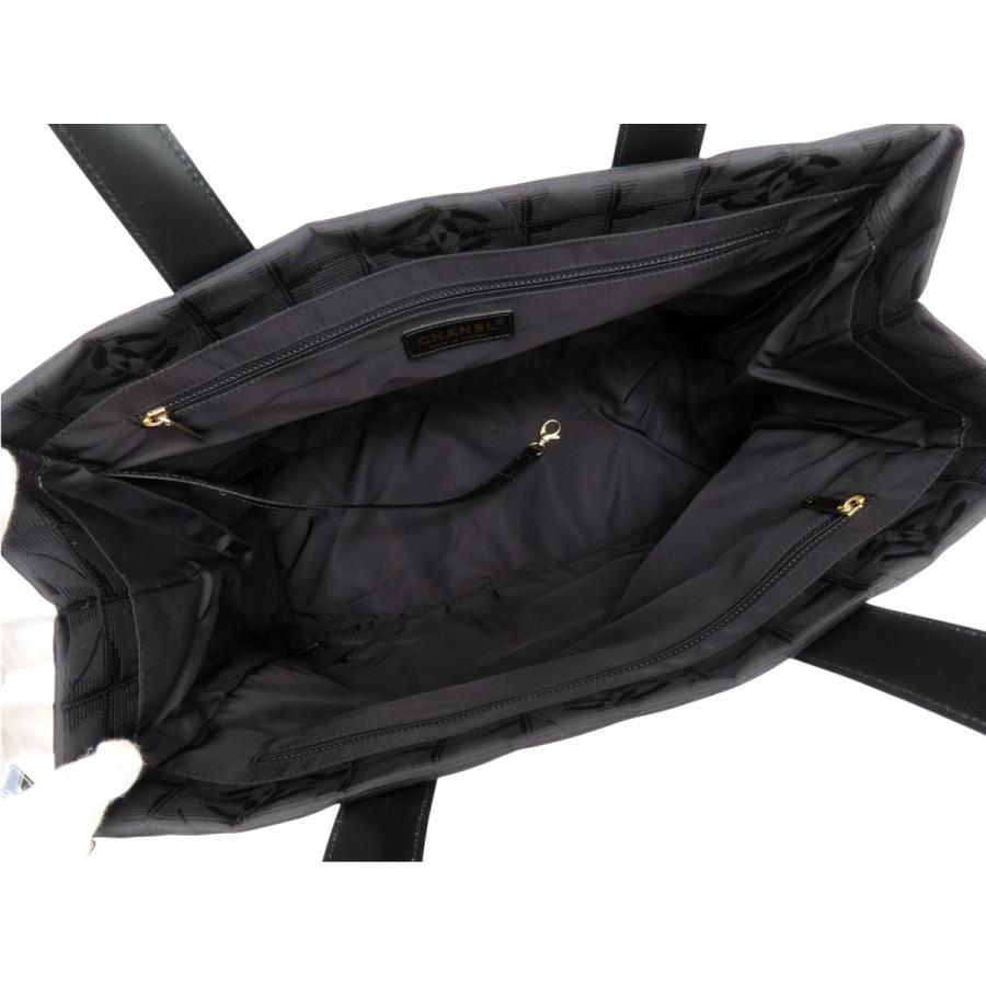 未使用 シャネル CHANEL ニュートラベルライン トートMM トートバッグ ショルダーバッグ ブラック ナイロン A15991の画像