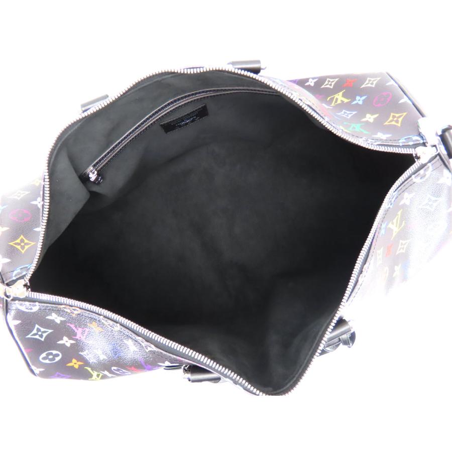 ほぼ新品 ルイヴィトン LOUIS VUITTON モノグラム マルチカラー キーポル バンドリエール 50 2WAY ボストンバッグ ハンドバッグ ブラック レザー M13745の画像