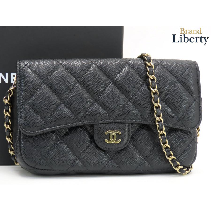 CHANEL（シャネル） 超美品 マトラッセ キャビアスキン タイムレス