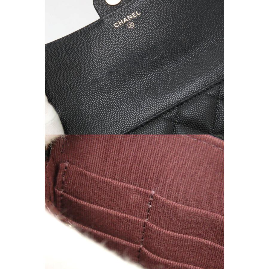 CHANEL（シャネル） 超美品 マトラッセ キャビアスキン タイムレス
