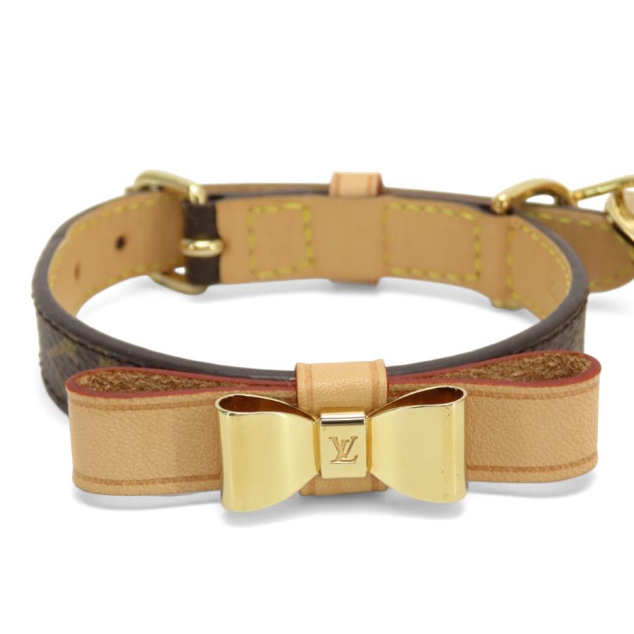 新品同様 ルイヴィトン LOUIS VUITTON モノグラム コリエ バクスターXS ドッグ カラー 小型犬用首輪 ダークブラウン PVC レザー M58073_1