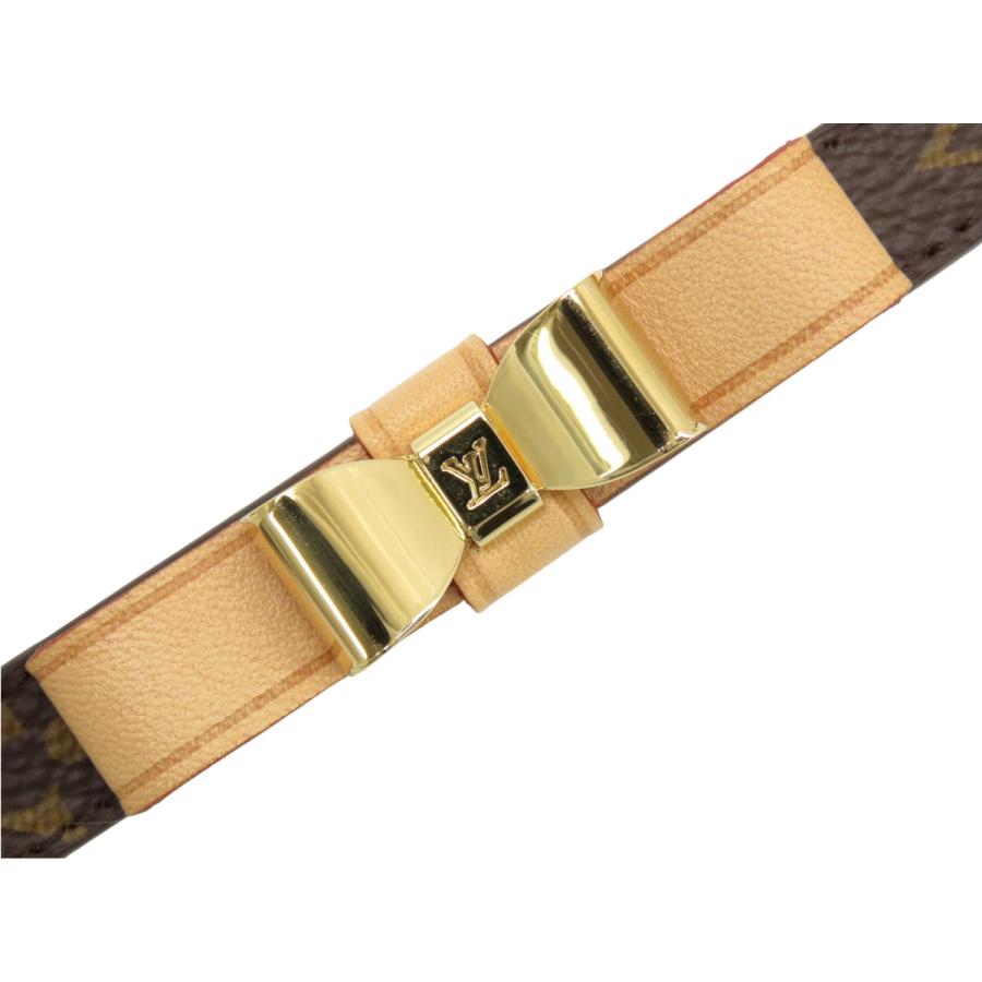 新品同様 ルイヴィトン LOUIS VUITTON モノグラム コリエ バクスターXS ドッグ カラー 小型犬用首輪 ダークブラウン PVC レザー M58073_5