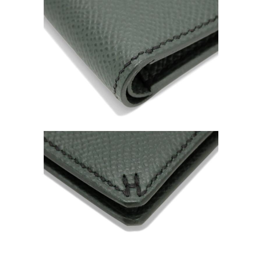 未使用 エルメス HERMES Hセリエ コンパクト ウォレット 二つ折り財布 コンパクト財布 ヴェール・マングローブ グレーグリーン ヴォーエプソン H087042CKAF K刻 HERMES（エルメス） 未使用 HERMES Hセリエ コンパクト ウォレット 二