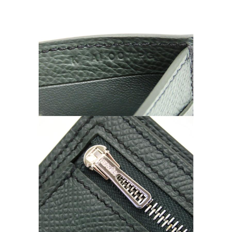 未使用 エルメス HERMES Hセリエ コンパクト ウォレット 二つ折り財布 コンパクト財布 ヴェール・マングローブ グレーグリーン ヴォーエプソン H087042CKAF K刻 HERMES（エルメス） 未使用 HERMES Hセリエ コンパクト ウォレット 二