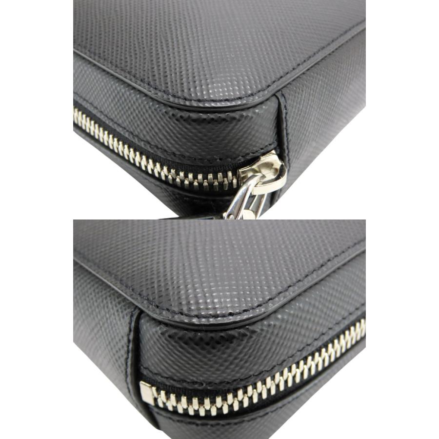 美品 プラダ PRADA サフィアーノ ロゴ クラッチバッグ セカンドバッグ PRADA（プラダ） 超美品 サフィアーノ キュイール セカンドバッグ