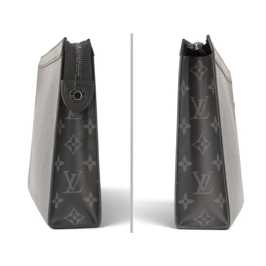 LOUIS VUITTON モノグラム ブラック×グレー リバーシブル LOUIS VUITTON（ルイ・ヴィトン） ほぼ新品 モノグラム エクリプス