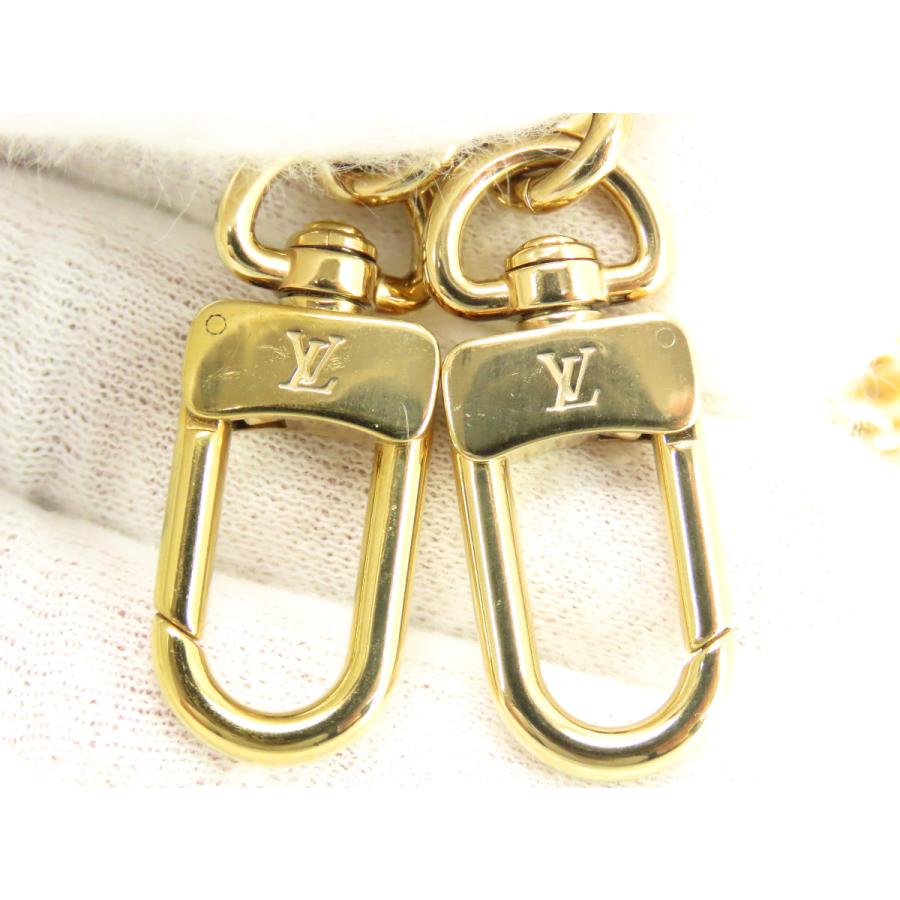 希少品 ルイヴィトン モノグラム ショルダー ストラップ ゴールド 長さ調整可能 LOUIS VUITTON（ルイ・ヴィトン） レア美品 チェーンショルダー