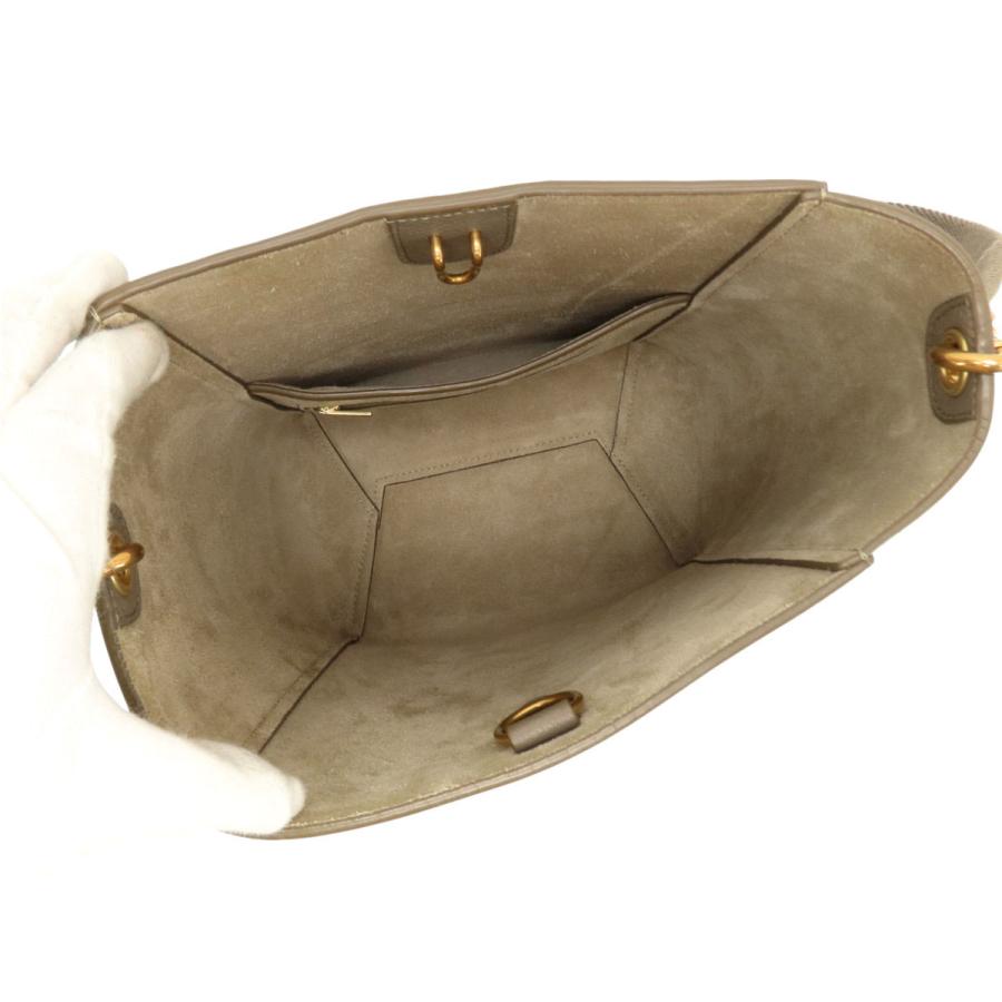 超美品 セリーヌ CELINE サングル バケット スモール ワンショルダーバッグ トートバッグ トープ ソフトグレインドカーフスキン 189303AH4.18TP CELINE（セリーヌ） 超美品 サングル バケット スモール ワン