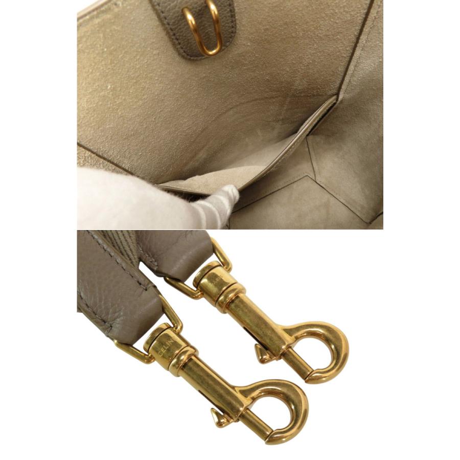 超美品 セリーヌ CELINE サングル バケット スモール ワンショルダーバッグ トートバッグ トープ ソフトグレインドカーフスキン 189303AH4.18TP CELINE（セリーヌ） 超美品 サングル バケット スモール ワン