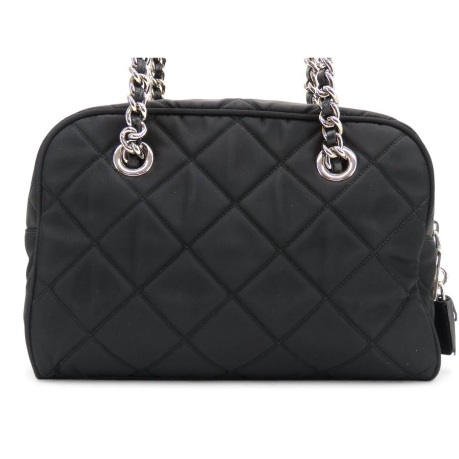 PRADA キルティング ブラック ハンドバッグ PRADA（プラダ） 新品同様 テスート インプントゥ キルティング