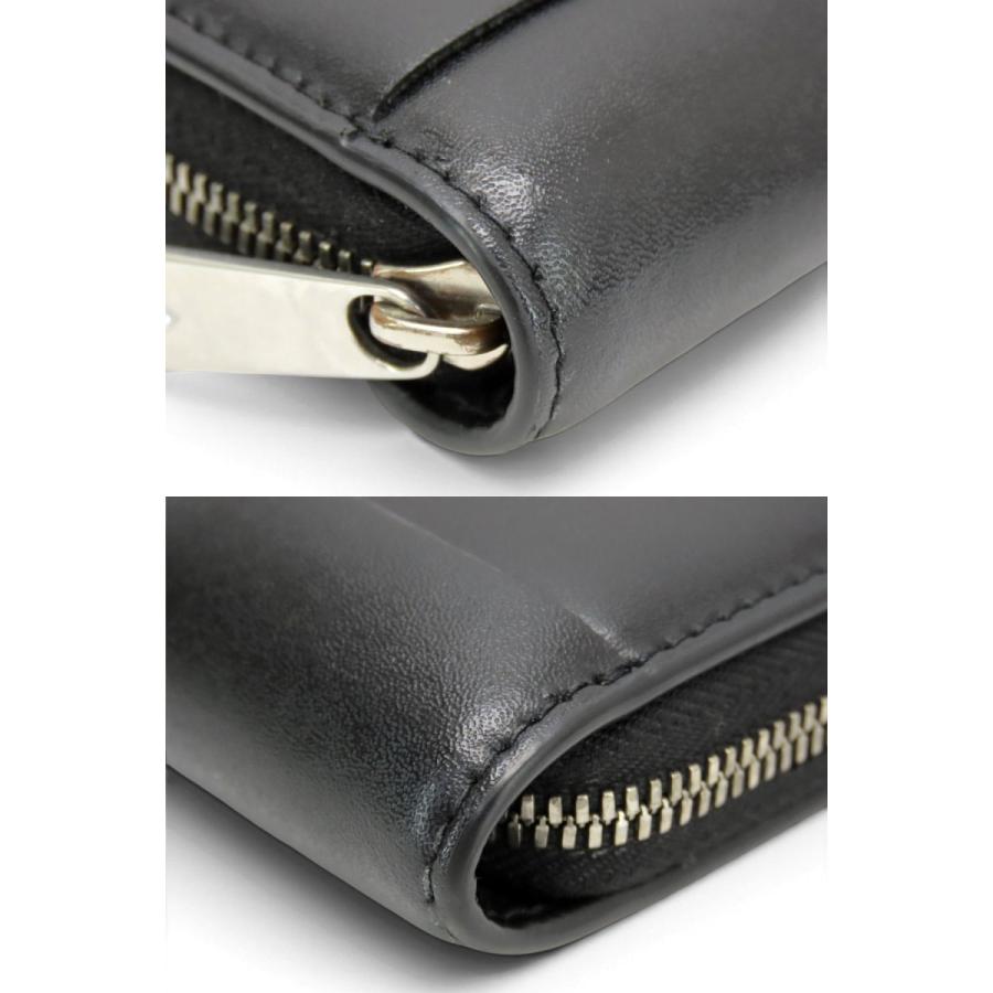 ◇レア美品◇ボッテガヴェネタ　カセット　長財布　マキシイントレチャート　ブラック BOTTEGA VENETA（ボッテガ・ヴェネタ） 外超美品 ボッテガ ヴェネタ