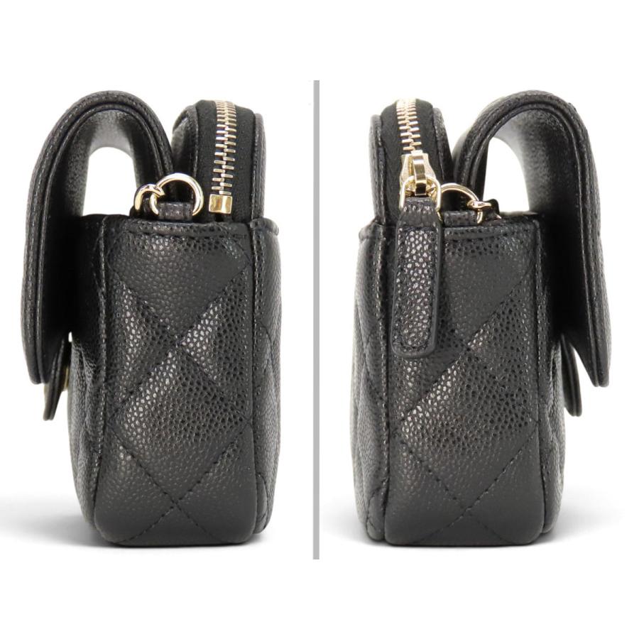 CHANEL（シャネル） 新品同様 マトラッセ キャビアスキン フラップ