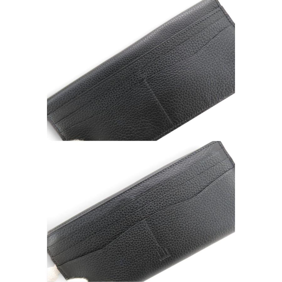 dunhill（ダンヒル） 新古品 ボストン BOSTON 二つ折り長財布 ブラック