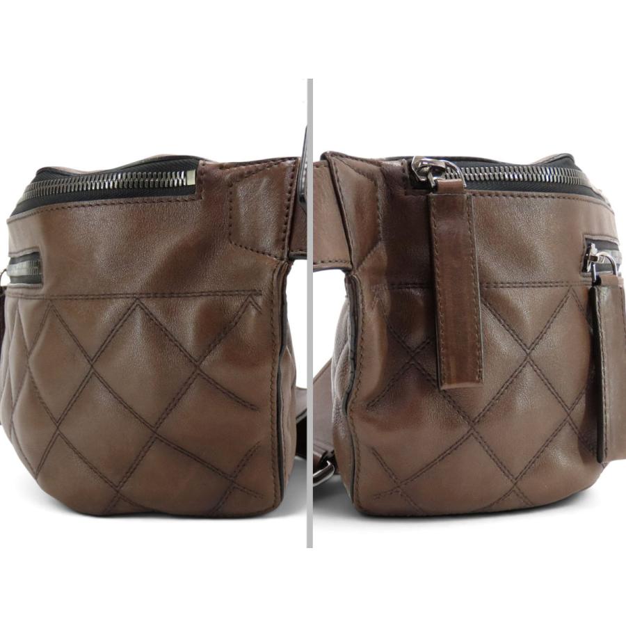 【極美品】ベルルッティ オフザロード コンプライスGM ウエストポーチ ブラウン Berluti（ベルルッティ） 美品 オフ・ザ・ロード コンプライス GM