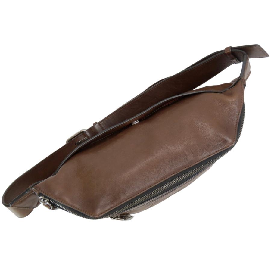 【極美品】ベルルッティ オフザロード コンプライスGM ウエストポーチ ブラウン Berluti（ベルルッティ） 美品 オフ・ザ・ロード コンプライス GM