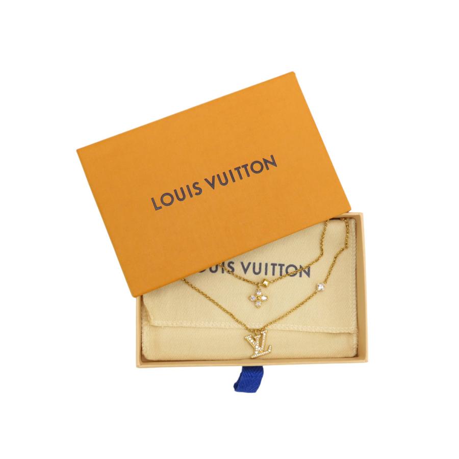 LOUIS VUITTON（ルイ・ヴィトン） ほぼ新品 ネックレス レディ LV 2連