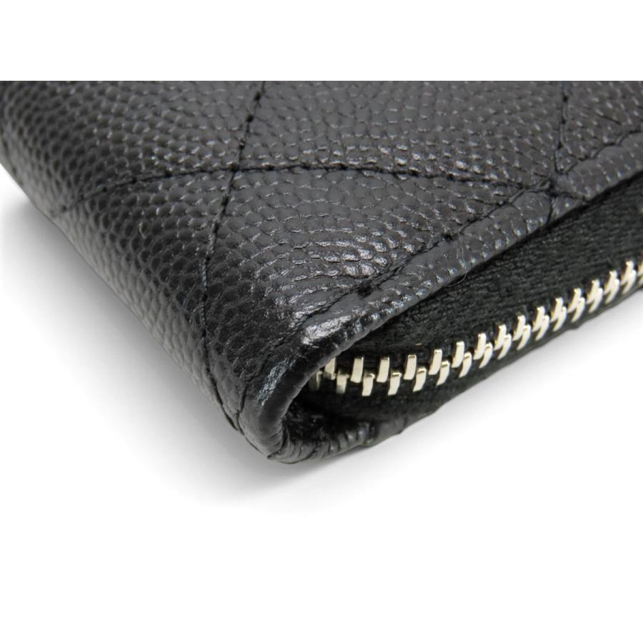CHANEL（シャネル） レア超美品 マトラッセ キャビアスキン ジップ