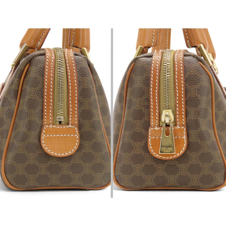 CELINE オールドセリーヌ マカダム ハンドバッグ ミニ ボストン CELINE（セリーヌ） 美品 ヴィンテージ マカダム ミニ ボストンバッグ