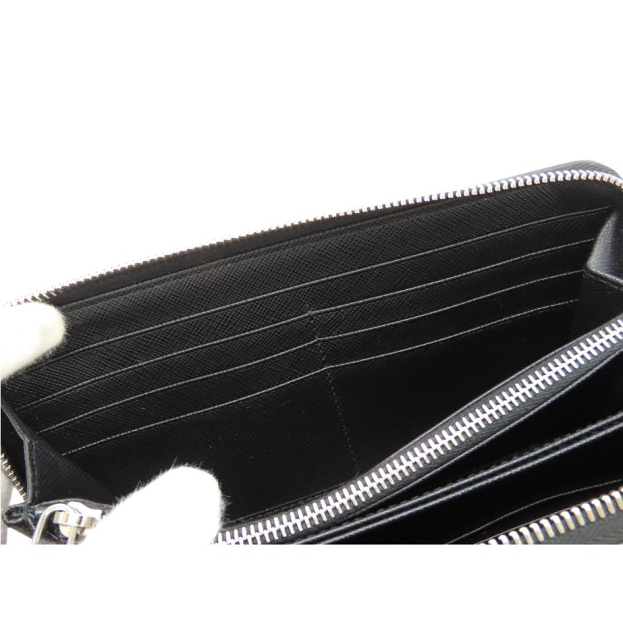 PRADA（プラダ） 新古品 サフィアーノ ジップアラウンド財布 ラウンド