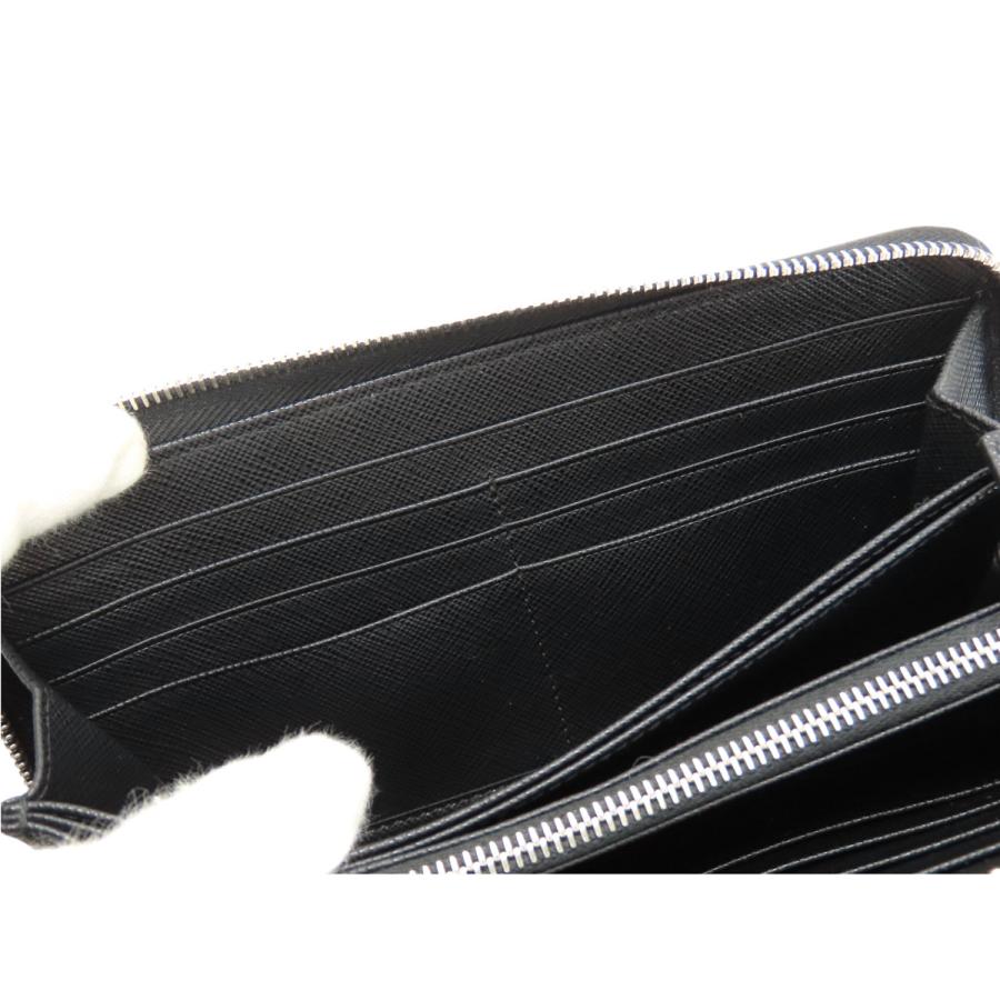 PRADA（プラダ） 新古品 サフィアーノ ジップアラウンド財布 ラウンド